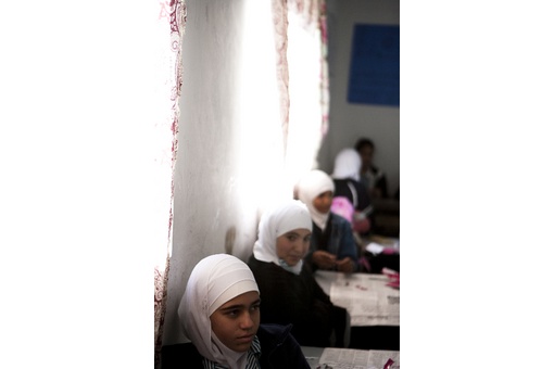 Palestinian girls school in Ramoun.